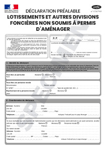 CERFA 13702 05 D claration Pr alable Lotissements Et Autres Divisions 