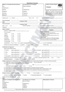 CERFA 12196-02 : Maladie à déclaration obligatoire - Charbon